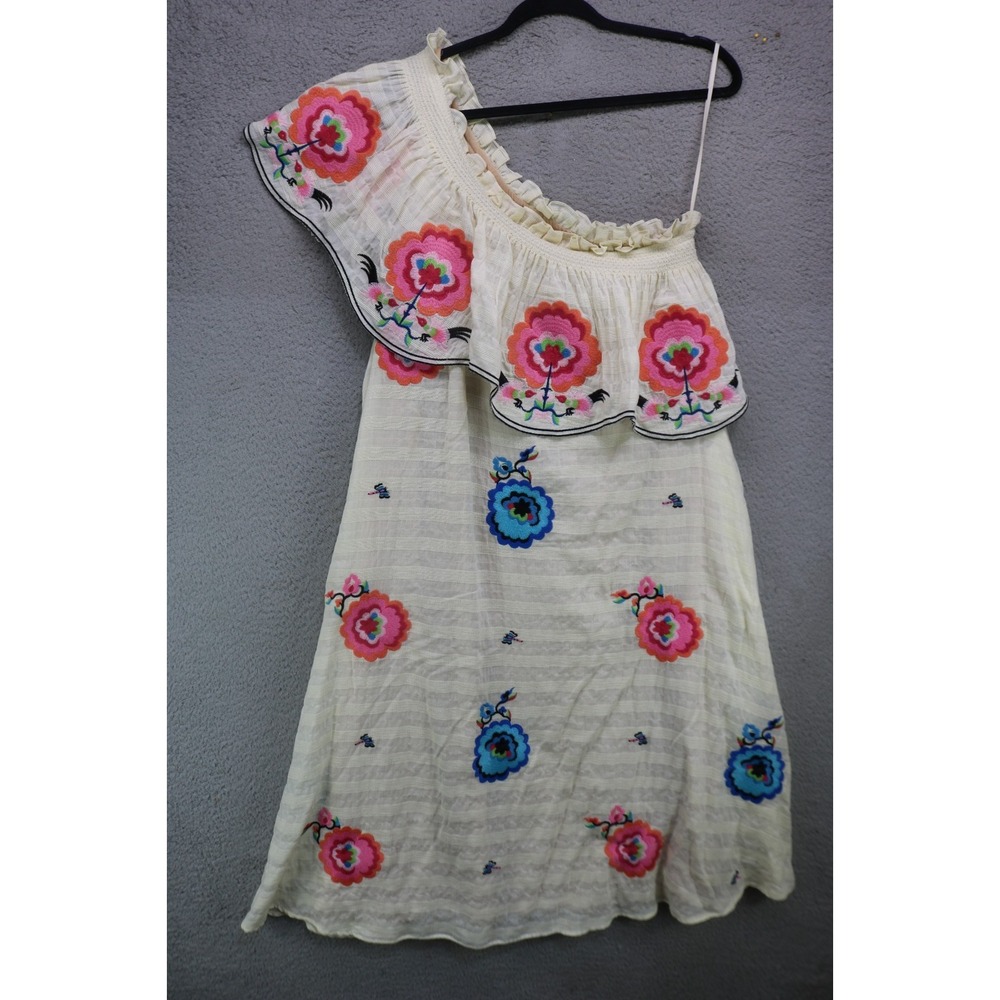 Plenty by Tracy Reese Strapless Embroidered Allover Midi Dress-XL-Cottagecore